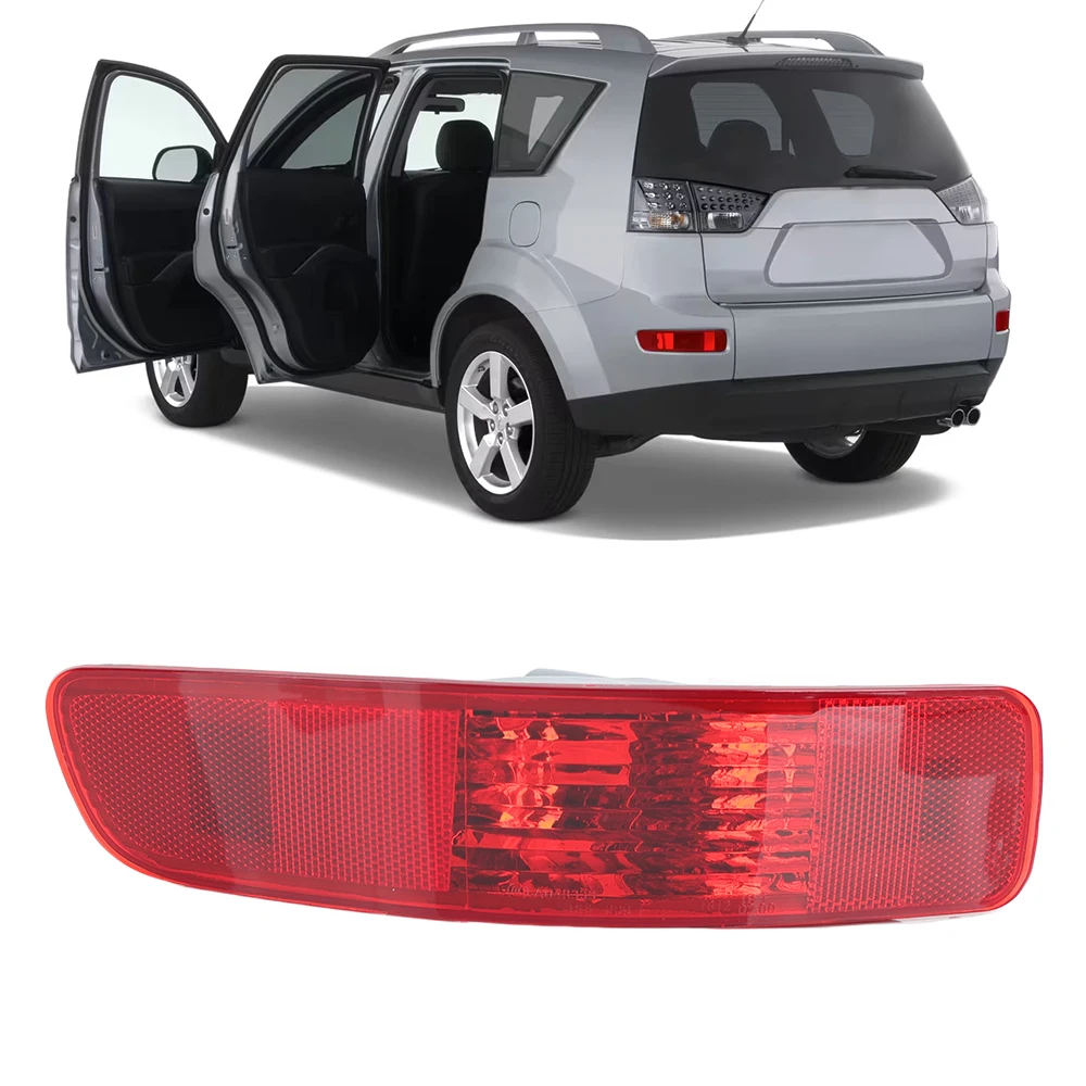 

1Pc Left Rear Bumper Light For Mitsubishi Outlander EX 2007-2012 Red Lens Tail Brake Light Fog Lamp with Lamps Car Accessories