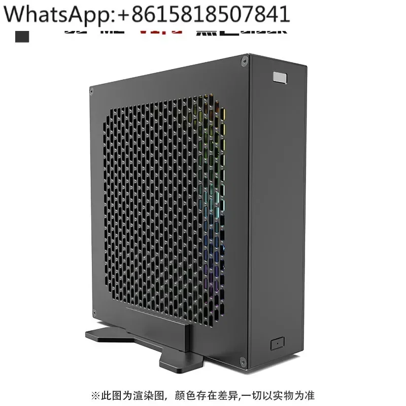 2.2-Liter mini DC-M2 core display itx chassis, supports built-in DC power supply