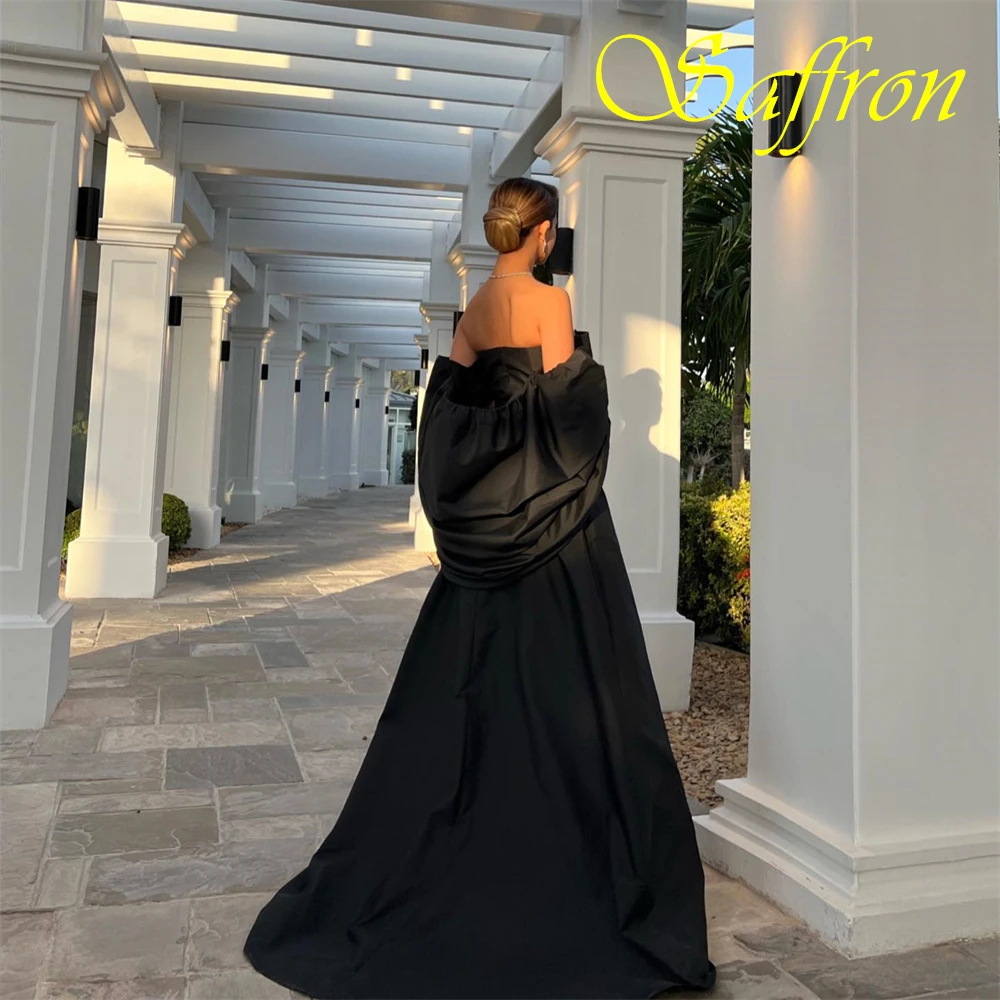 Op maat gemaakte strapless sjaal jersey a-lijn avondjurk vloerlengte elegante speciale gelegenheidsjurken temperament galajurken