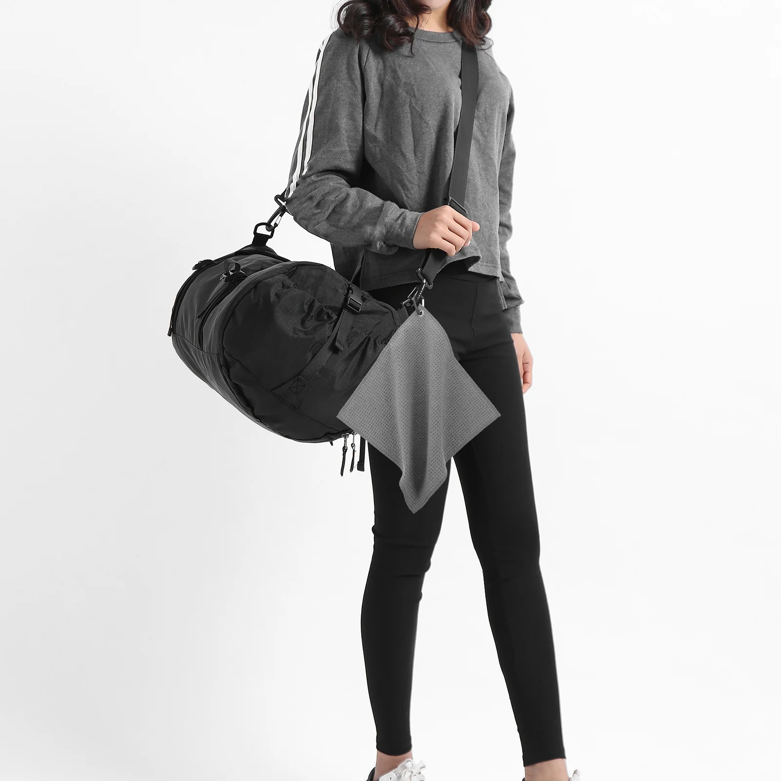 

2Pcs Sports Golf Towel Microfiber Portable Golf Ball Cleaner Outdoor Golfing Accessory Compact Lightweight Moisture Absorbent