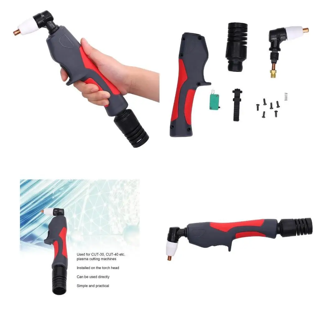 

E8BD Plasma Cutter Torch Head PT31 ABS Handle For CUT-30 CUT-40 CUT-50 LGK40 CT312 CT416 MTC-120P Plasma