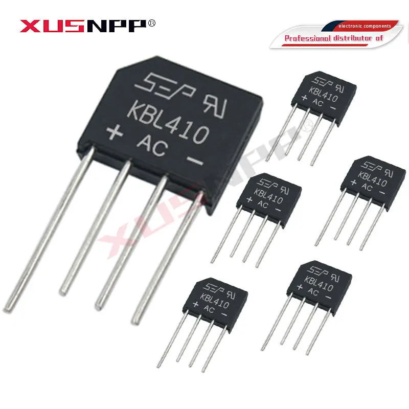 5PCS KBL410 KBL-410 4A 1000V Single Phases Diode  bridge rectifier KBL406 KBL610 KBL608 KBL06 KBL10 KBL606