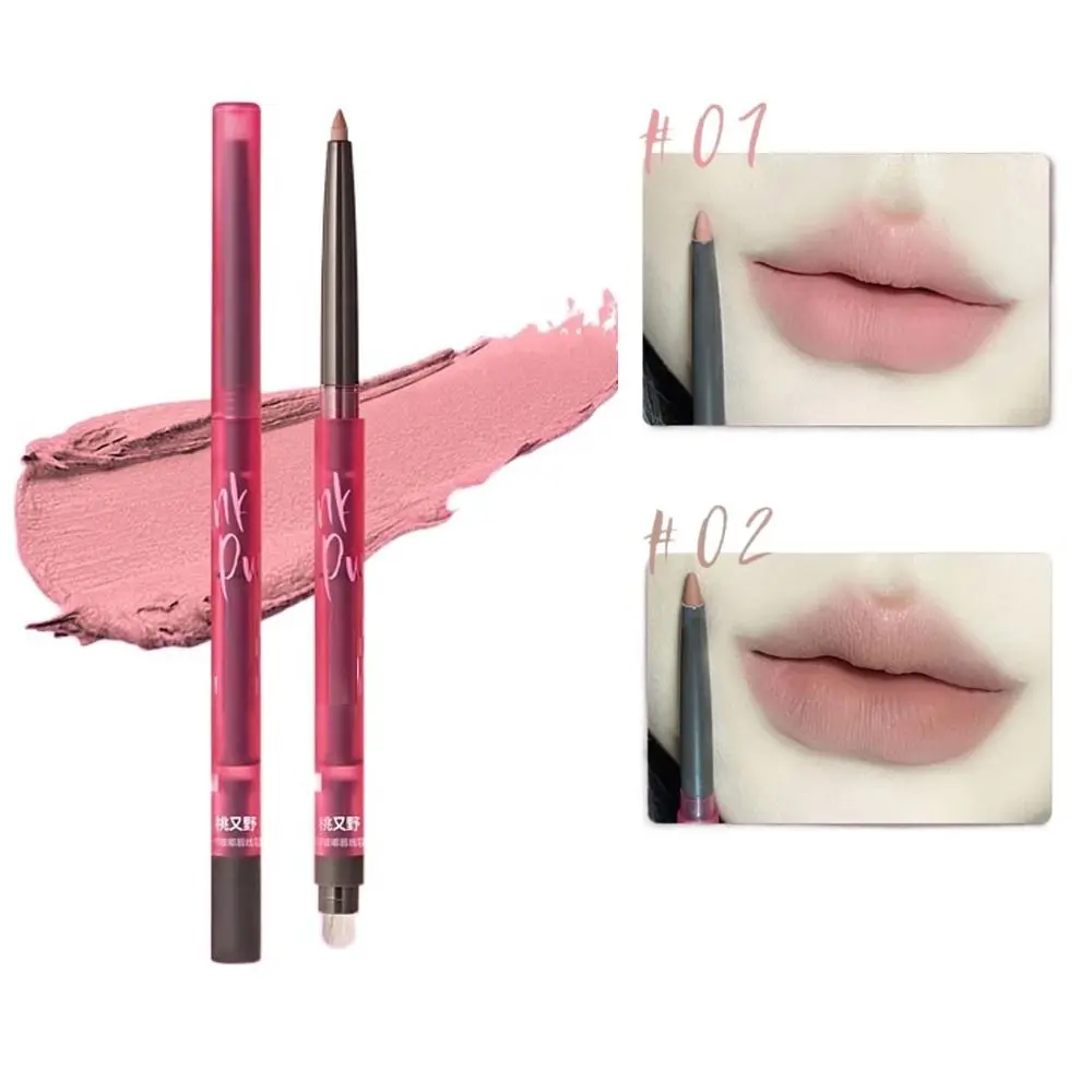 Novo à prova dwaterproof água fosco lipliner lápis contorno lábio forma de longa duração batom lápis hidratante lábios carnosos veludo lábio forro caneta