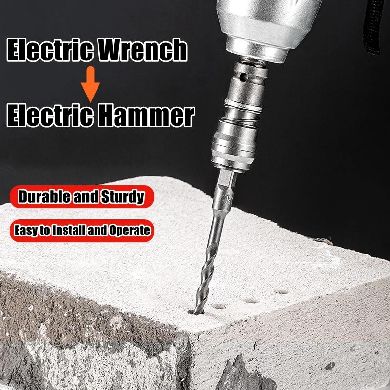 

Electric Hammer Conversion Adapter For Drilling Holes In Walls Bricks Round/Square Conversion Adapter Power Tools Accessories
