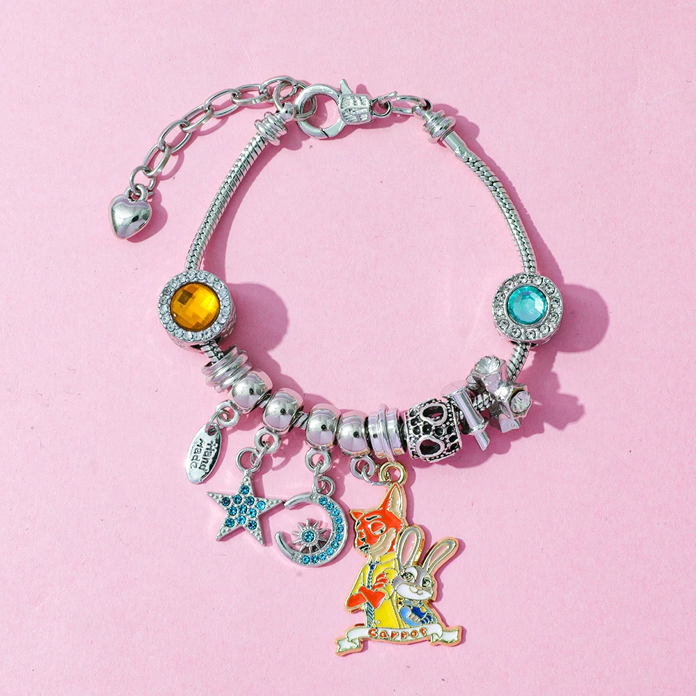 Disney Zootopia Judy & Nick Scatola cieca con ciondolo alla moda fai-da-te - Giocattolo accessorio a tema film per regali di compleanno