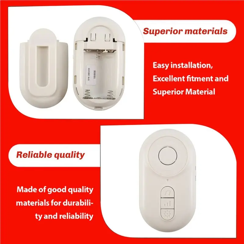 【MUST-HAVE】4X Caregiver Pager Wireless Nurse Call Buttons For Elderly Monitoring SOS Alert System Portable Alarm Call Bell