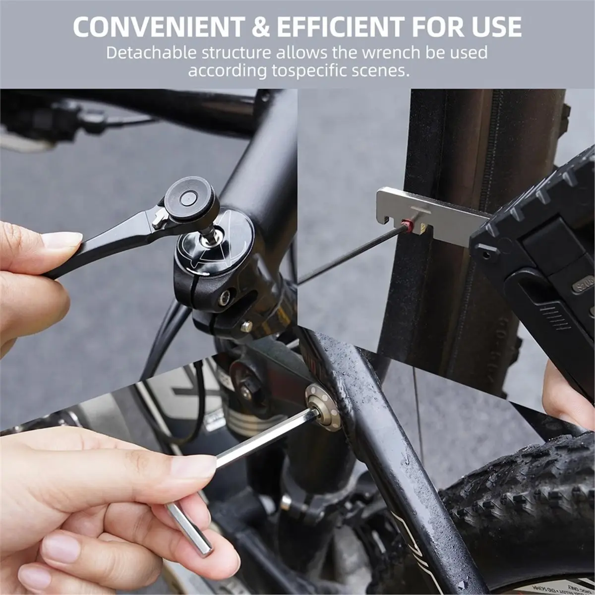Bike Tool Kit for Mountain Road Bike Repair Maintenance, Compact Folding Bicycle Multi Tool Set