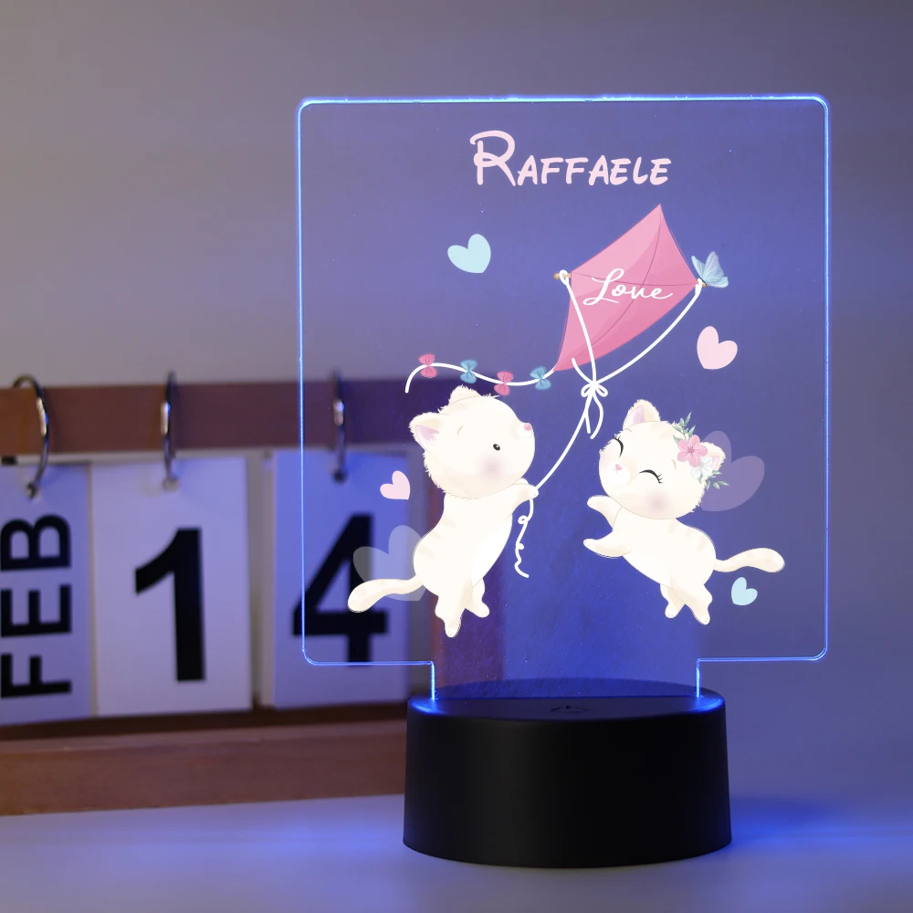 

Personalized Custom Cat NEW Children'S Lamp Valentine'S Day Bedside Lamp Decoration Children'S Gift