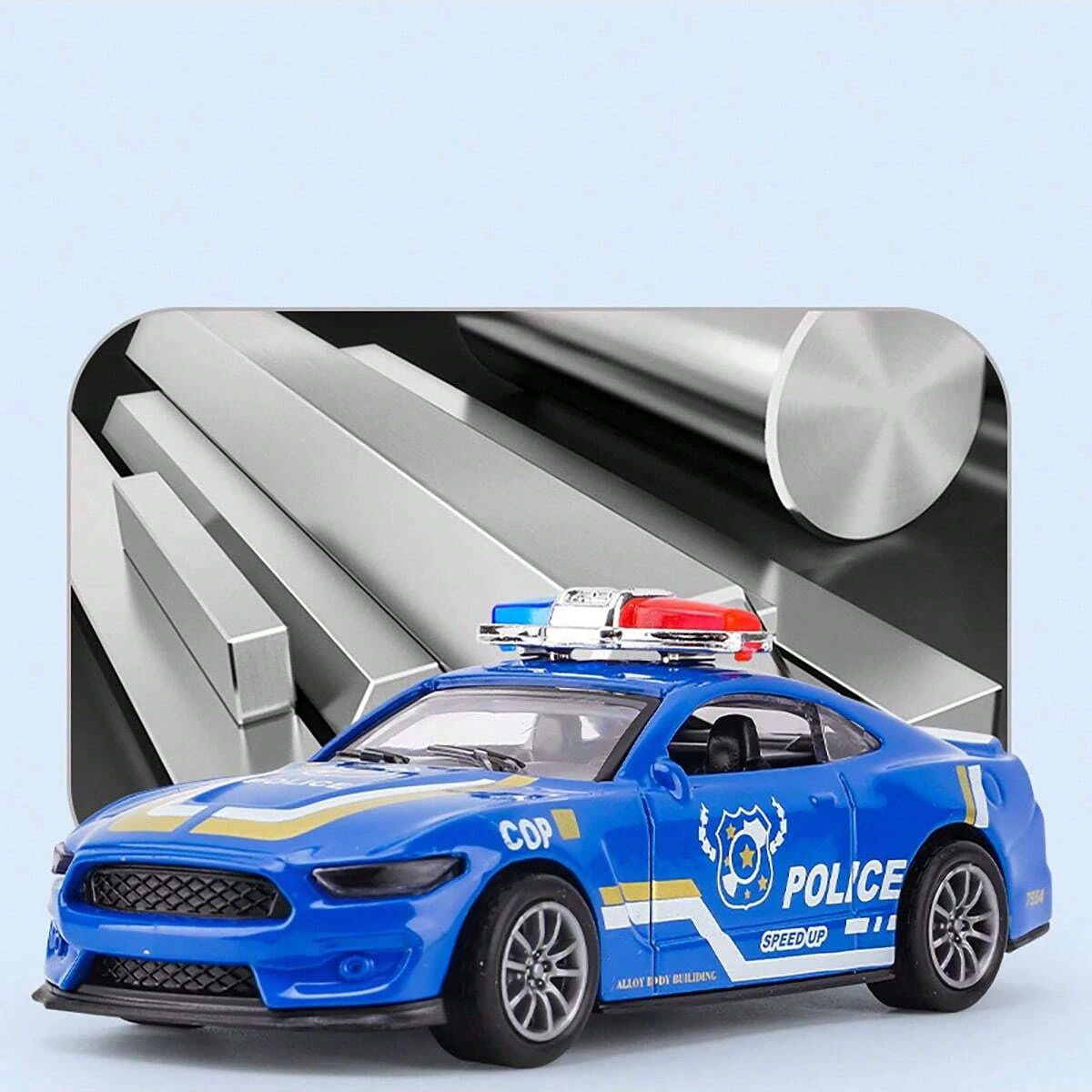 Casting Alloy Model Car Pullback Function Non-Opening Doors Diecast Vehicle Collectible Toy for Kids view 5