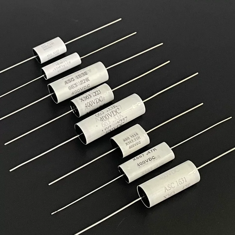 

10PCS ASC 0.22UF 0.33UF 0.47UF 400V axial audiofrequency coupling infinite capacitor in the United States