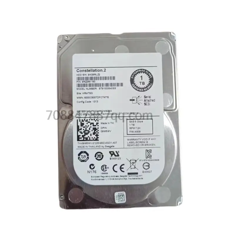 

original 100% authentique 1TB ST91000640SS 9W5WV 1T 7.2K 2.5 SAS