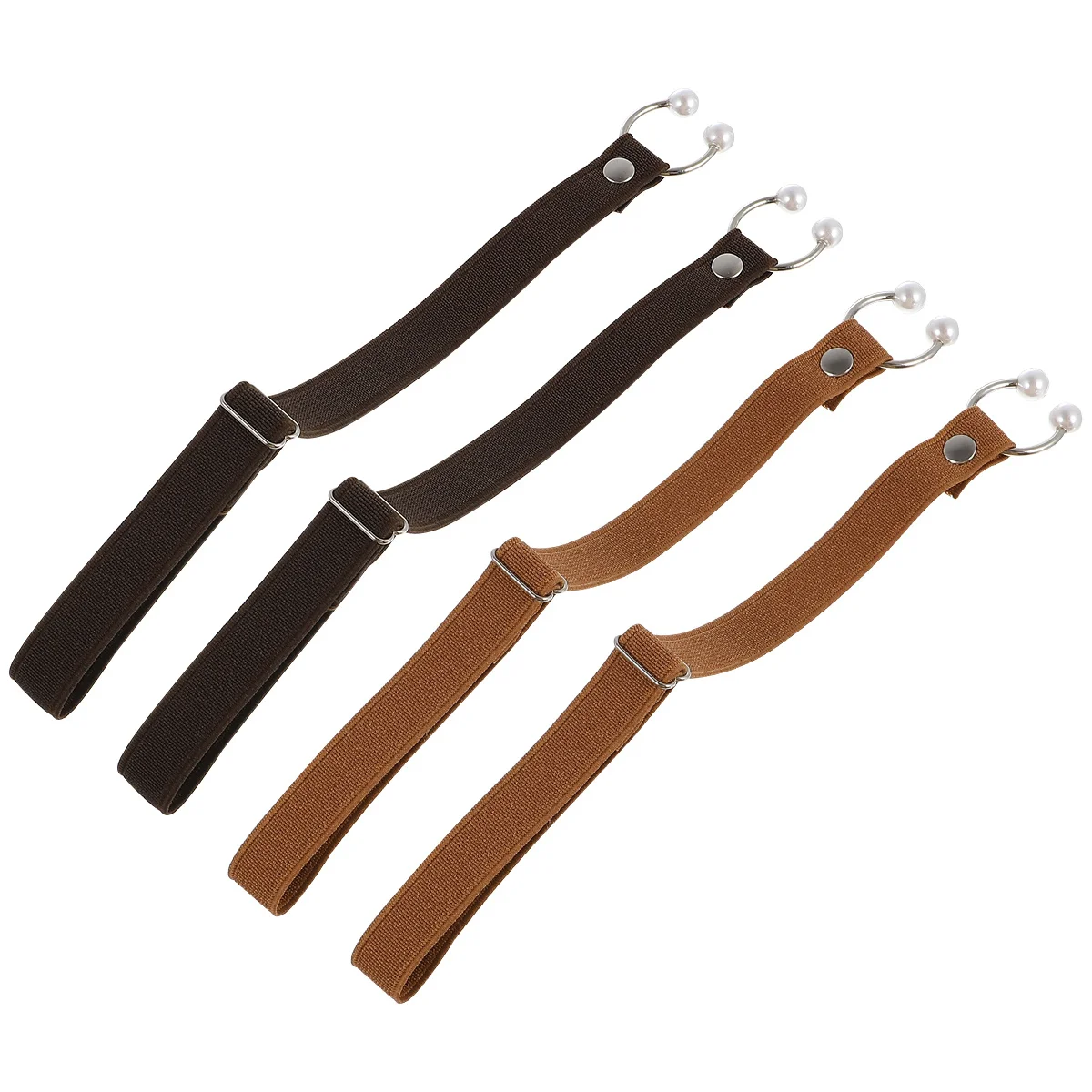 زوجان من رباط الحذاء المرن المضاد للانزلاق للكعب العالي خفيف الوزن وأشرطة قابلة للفصل للنساء ملحقات دعم الكاحل متعددة