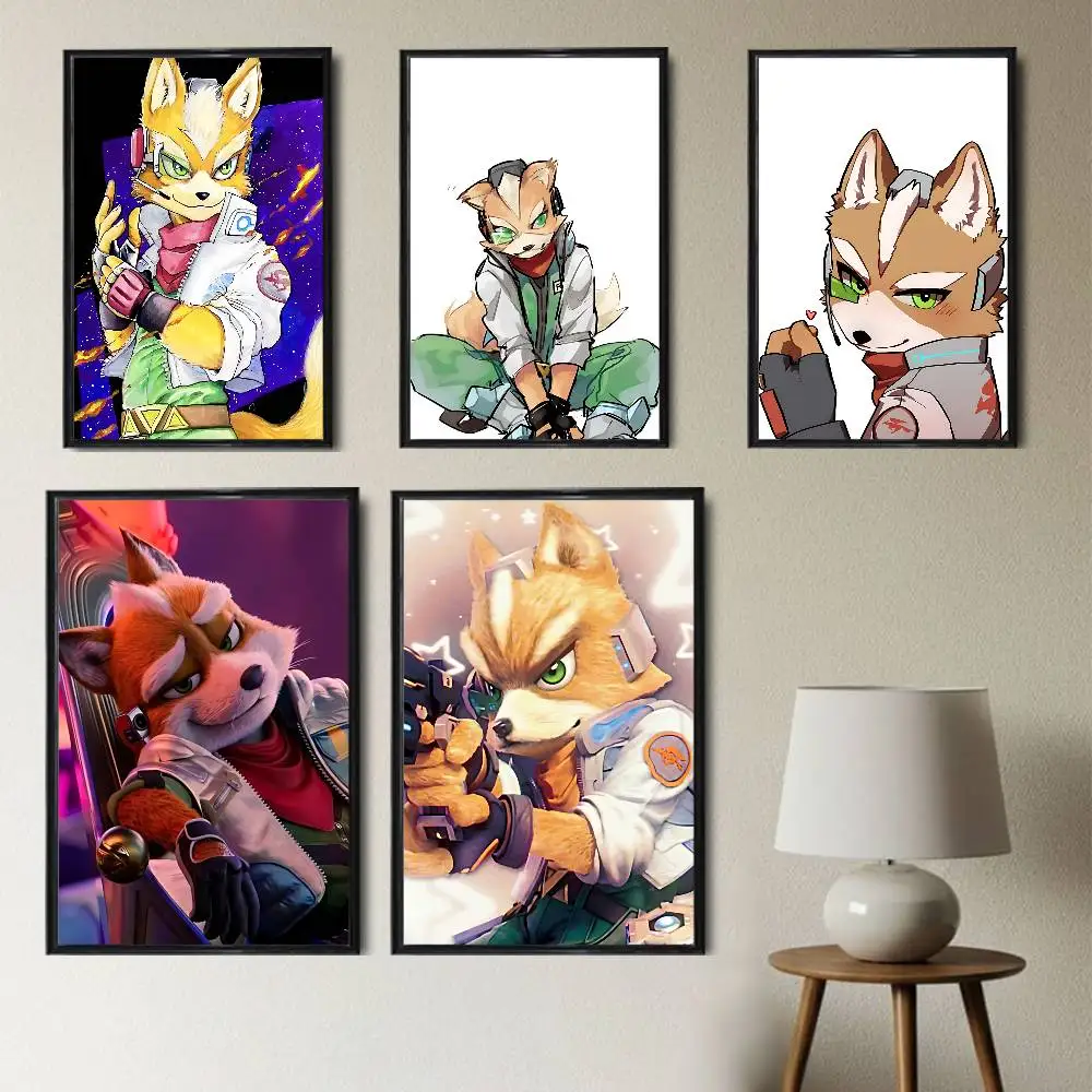 

cute zoo Fox game McCloud Poster HD Art Wall Waterproof Home Living Room Bedroom Bar Aesthetic Decoration