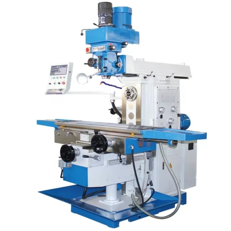 2026HIPOW X6332 Universal Automatic Turret Milling Machine With DRO 1325x320mm Work Table NT40 Spindle Taper