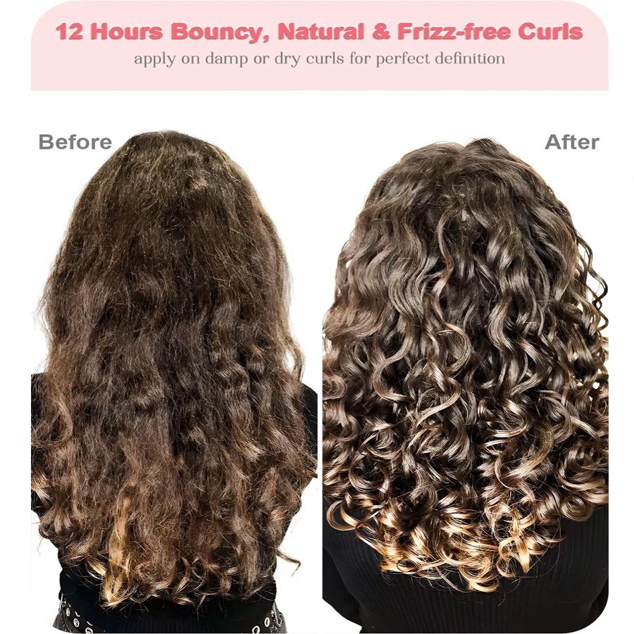 3-In-1 Styling Cream for Flyaways Add Shine Hair Smoothing Curl Define Cream Slick Back Hair and Control Frizz Tamer