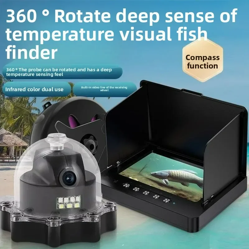 NEW 360-degree Panoramic Rotating Fish Finder  Model with High-definition Visual Display  Fishing Anchor and Ultra-clear Camera