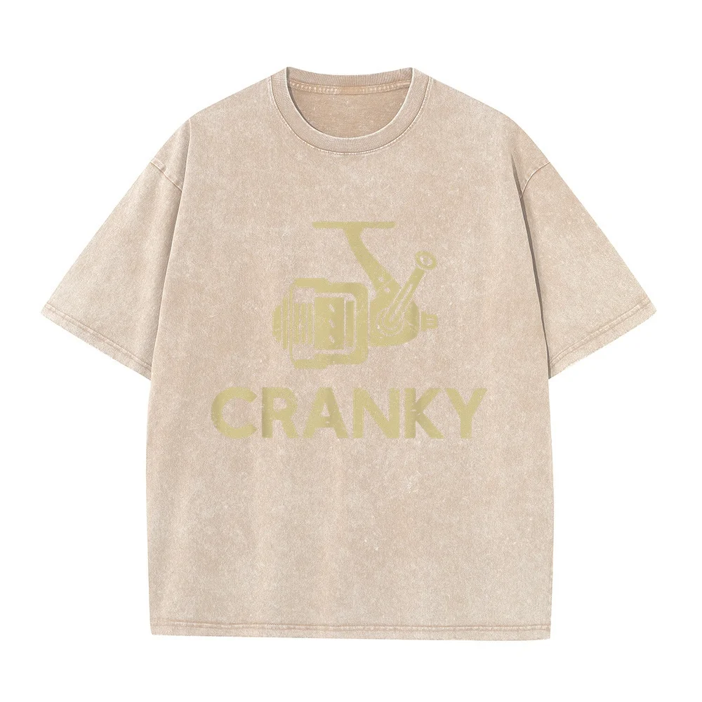Crankbait Fishing Lure Cranky Funny Gift Ideas For T-Shirt Luxury Loose Fit Oversize T-Shirts Outdoor Graphic Tee Fisherman