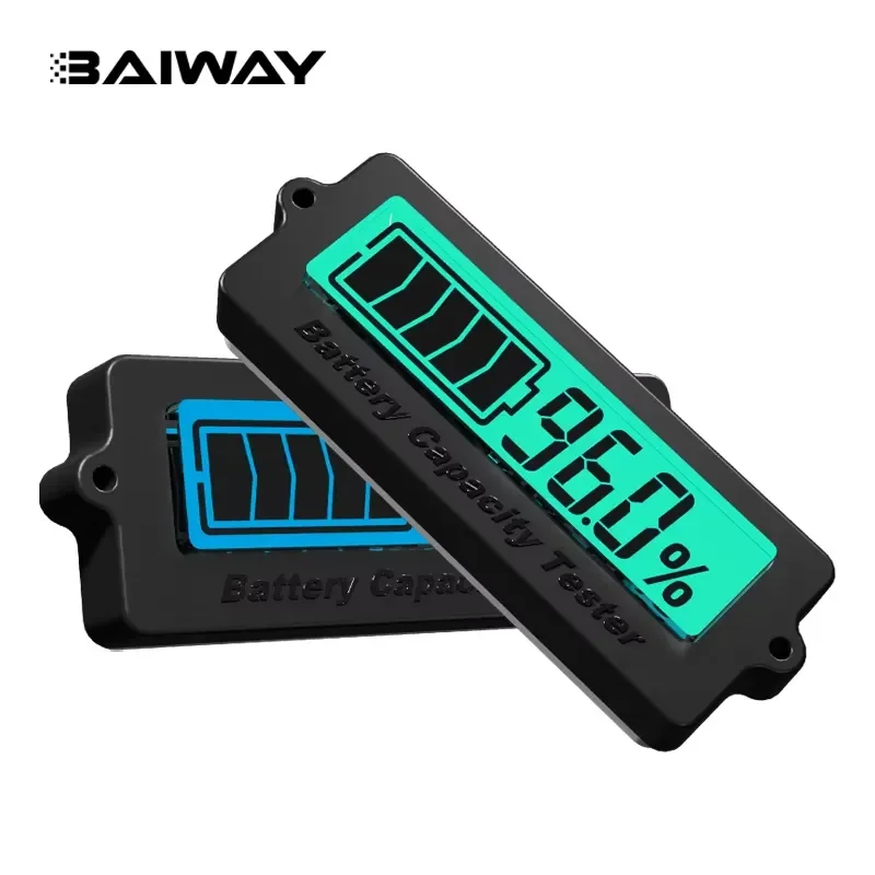 12V 24V 36V 48V Lead Acid Battery Monitor Capacity Tester Voltage Indicator Gauge for Car Marine RV Solar Power System Deep
