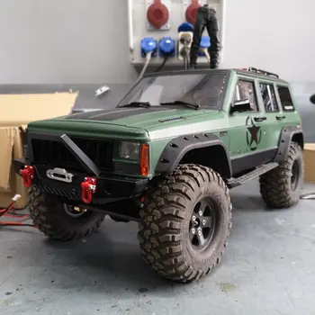 優質塗裝硬塑膠切諾基車殼,軸距313毫米,適用於1/10遙控攀爬車Axial SCX10和SCX10 II,型號90046 9 10 最佳銷售 履帶本體 313mm - №2