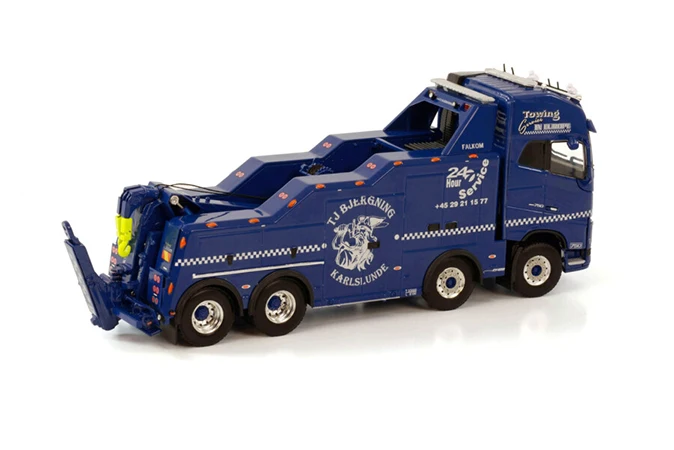 Alloy Model Gift WSI 1:50 Scale VO LVO FH4 8X4 Tractor,Road Service Rescue Wrecker Truck DieCast Toy Model, TJ BJERGNING 01-3706