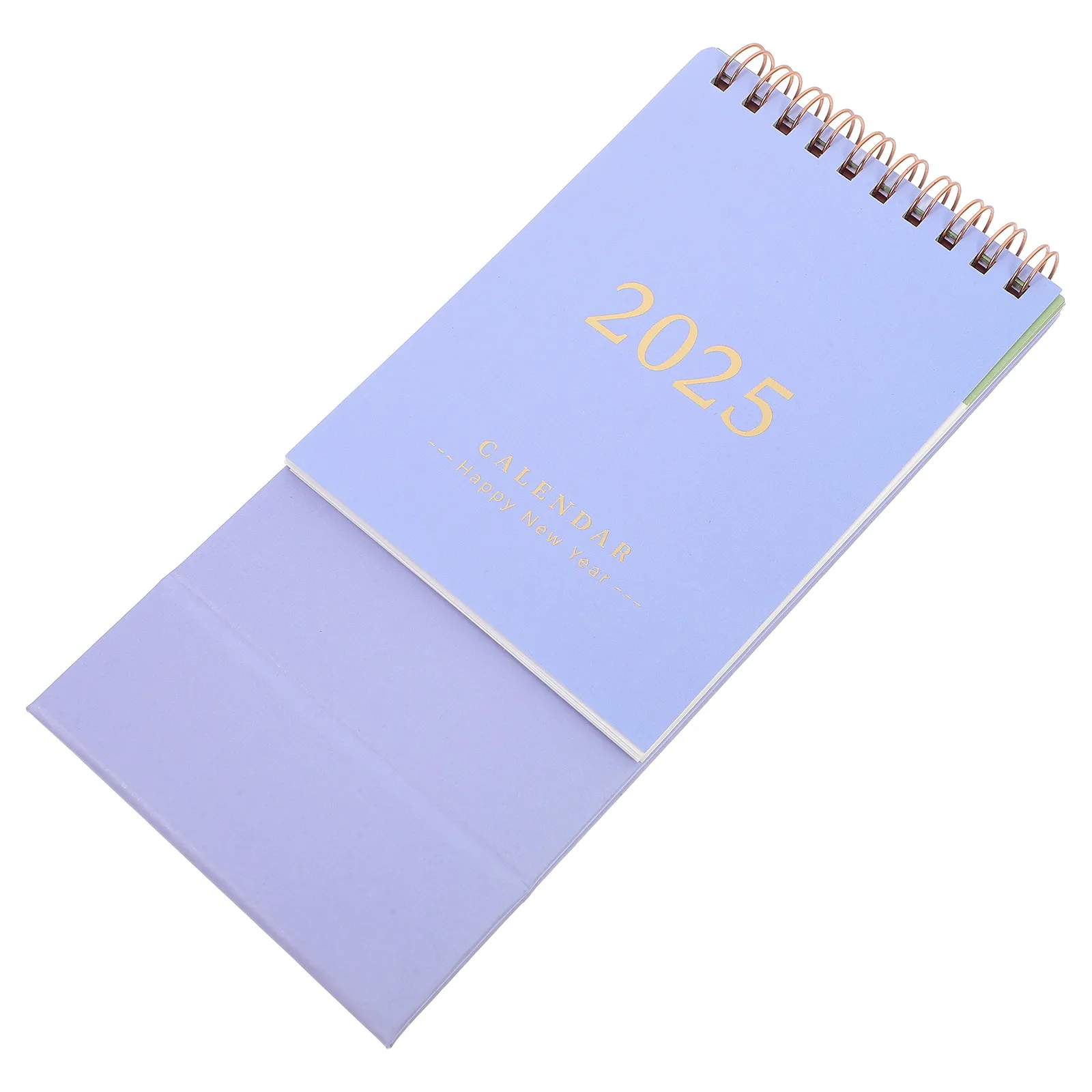 2025 Monthly Standing Flip Calendar Sturdy Portable Desk Calendar for Office Study Decorative Desktop Use Easy Adjustable Date
