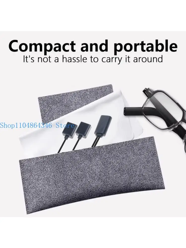 

652F Intelligent Eyeglasses Charging Cable Cord Solution Power Transfer with Attachment for EVi CG010 3rd Generation