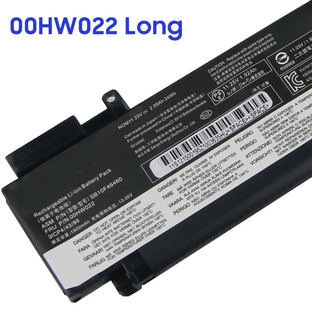 Hight Quality 00HW024 00HW022 Replacement Battery For Lenovo ThinkPad T460S T470S T480S