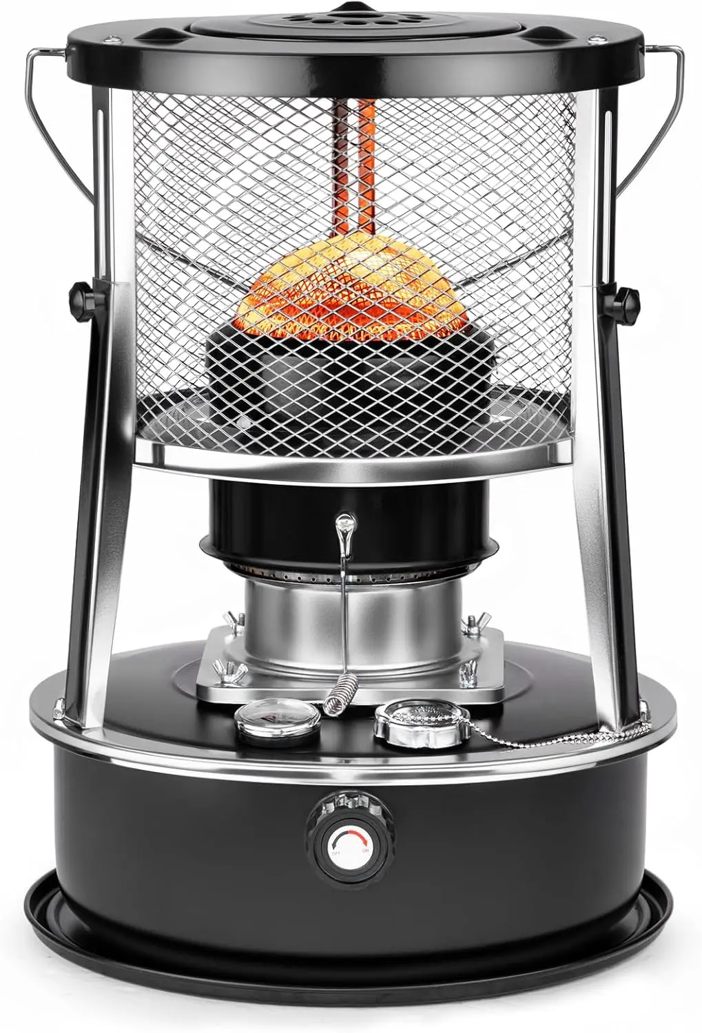 

Портативный керосиновый обогреватель 10 000 БТЕ для внутреннего кемпинга, гаража, домашнего экстренного использования, электроэнергетики не требуется