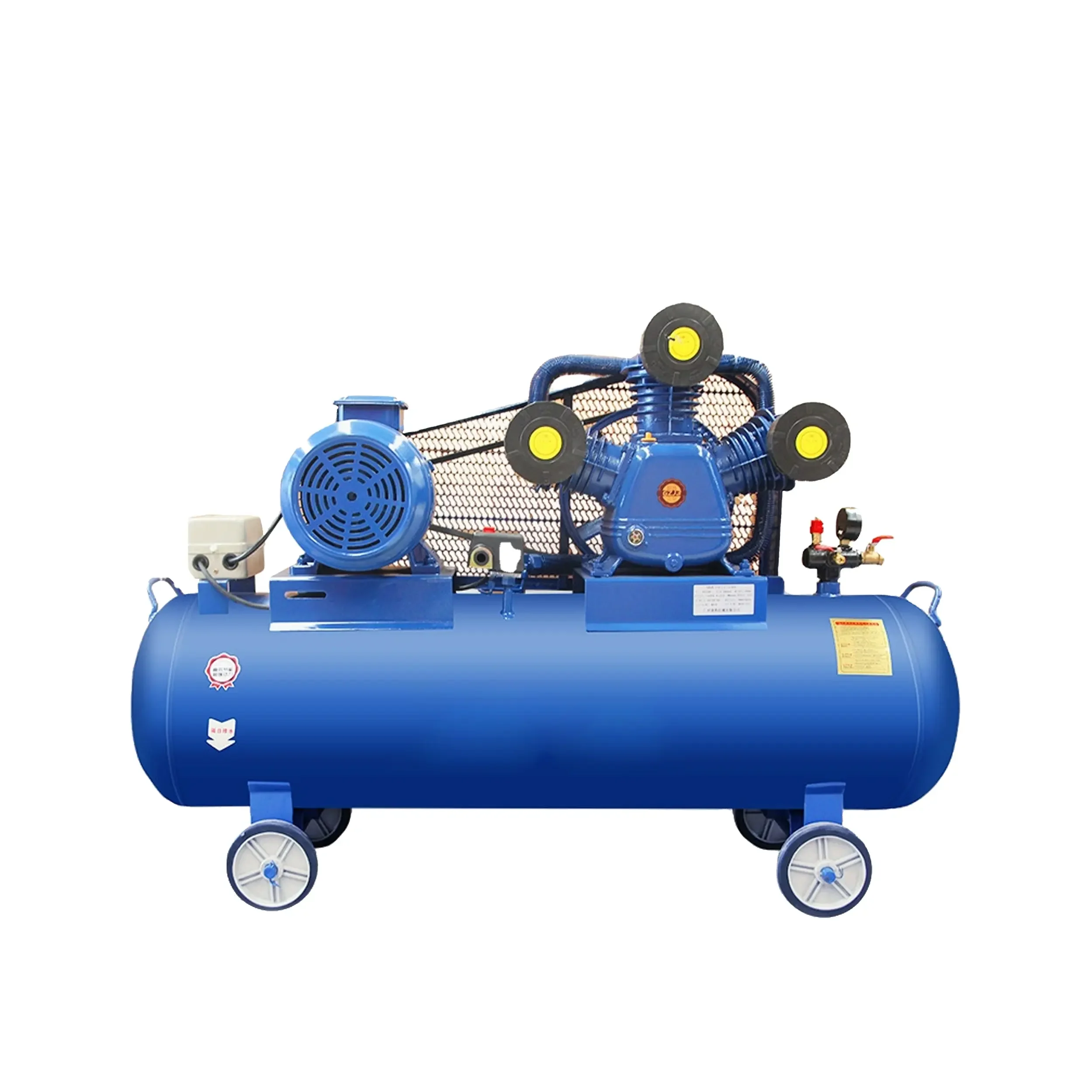 High Pressure Electric Silent Belt Driven Piston Air Pump, Quiet Operation, 12V DC Compressor