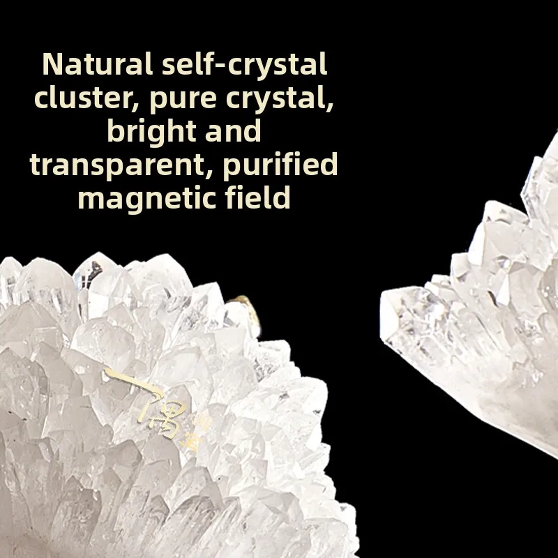YFY  White Crystal Cluster Welcoming Pine Ornament Living Room Entrance High-End Decor Gift for Housewarming