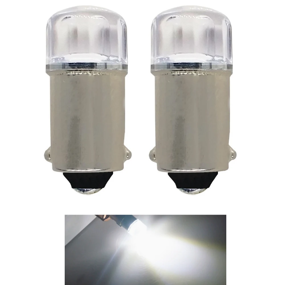 2pcs T4W BA9S LED Blub 12V H6W LED For Car Rear Map light 2835 SMD White Auto Parking Reverse Lamp 6000K