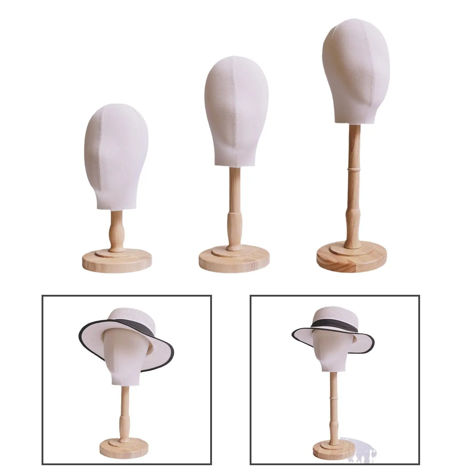 Espositore per parrucche per cappelli, modello di testa di manichino, cappelli per capelli, posticci con base, multiuso per gioielli