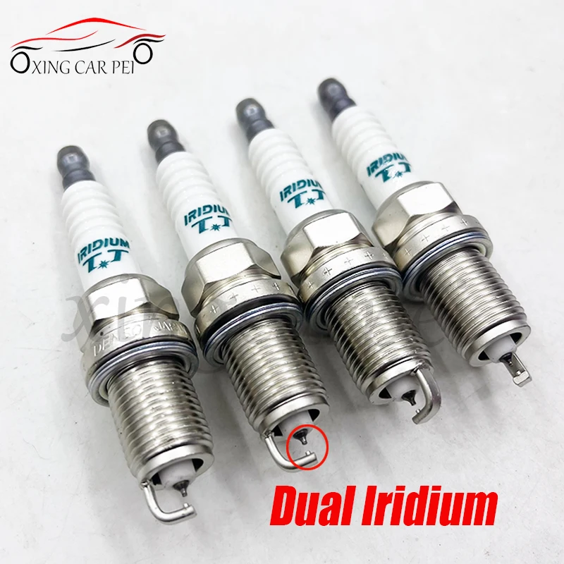 4pcs IK16TT 4701 Dual iridium Spark Plug For BMW 750iL 850Ci For Audi A6 A4 A5 For Mazda 2 Harvard H6 BYD F3 RL For Vios