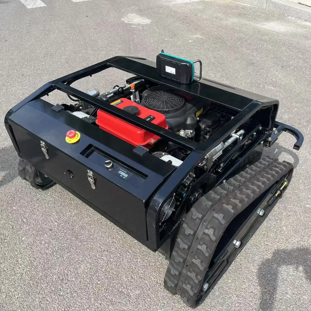 800MM 원격 제어 잔디 깎는 기계, 경사진 정원용 자동 등반 기능, 가정용으로 완벽, 상하 경사면 잔디밭에 적합, 간편