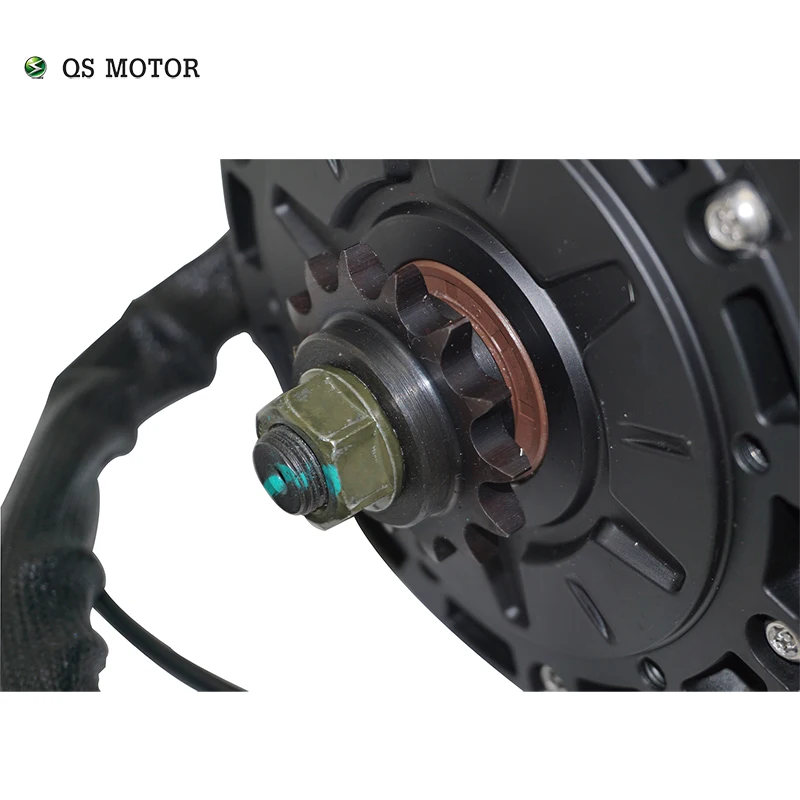 QSMOTOR 90H QS138 4000W Air Cooled Mid Drive Electric PMSM Motor Max Continous 72V 100KPH for Electric Motorcycle Scooter