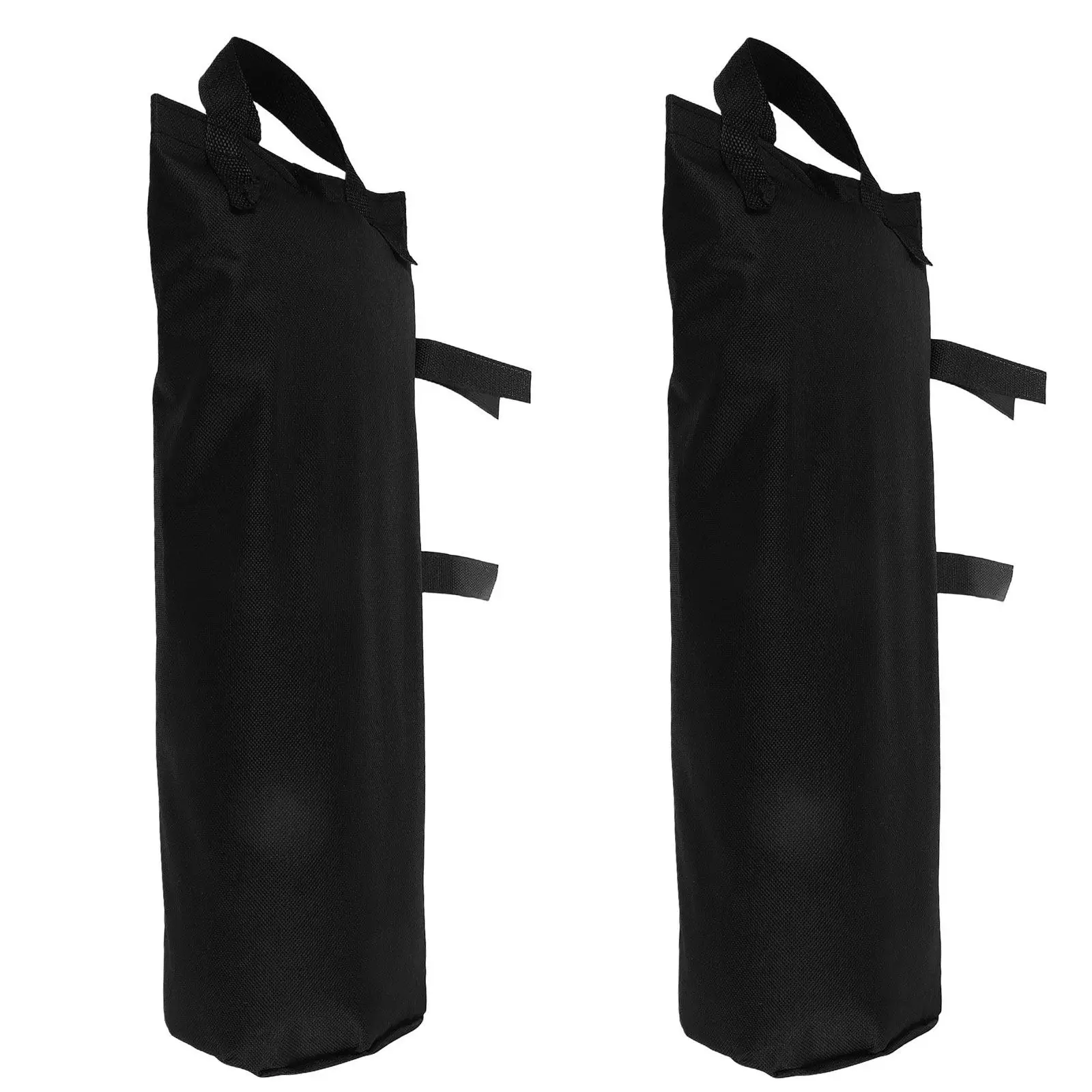2Pcs Umbrella Weight Bags Black Fillable Sand Outdoor Patio Cantilever Stabilizer Garden Canopy Counterweight