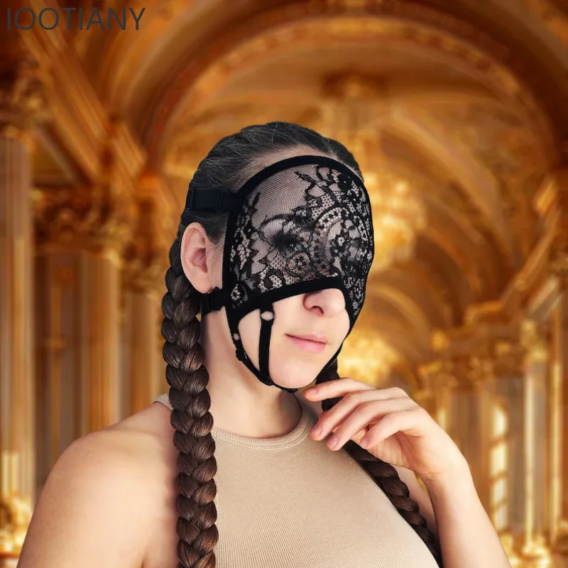 Women Sexy Transparent Fishnet Face Mask Carnival Halloween Cosplay Bar Party Outfit Decor Bar Party Cosplay Performance Masks