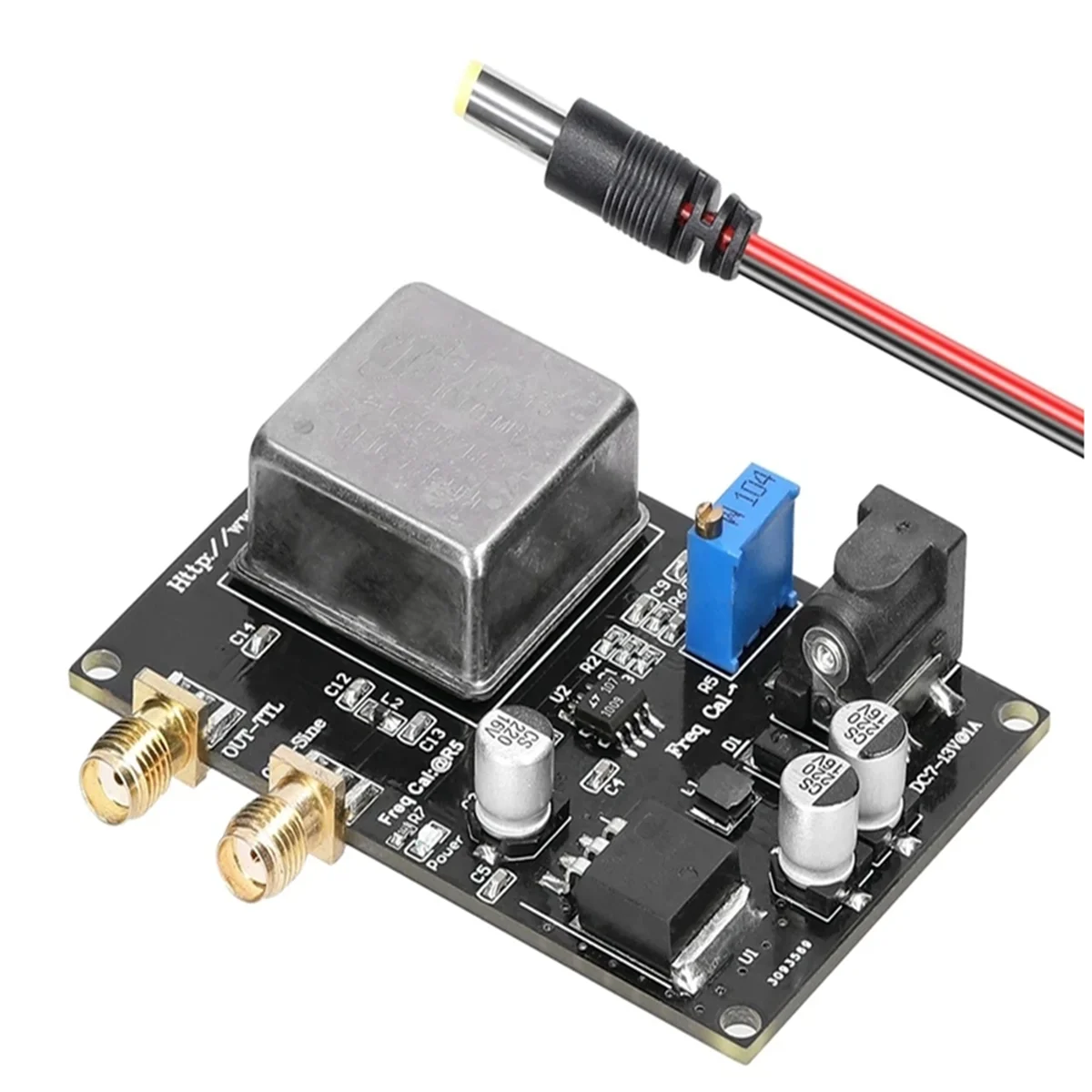 M18K-Temperatura constante 10MHz OCXO Fuente de referencia de frecuencia Onda sinusoidal Módulo de referencia de recorte de frecuencia de onda cuadrada