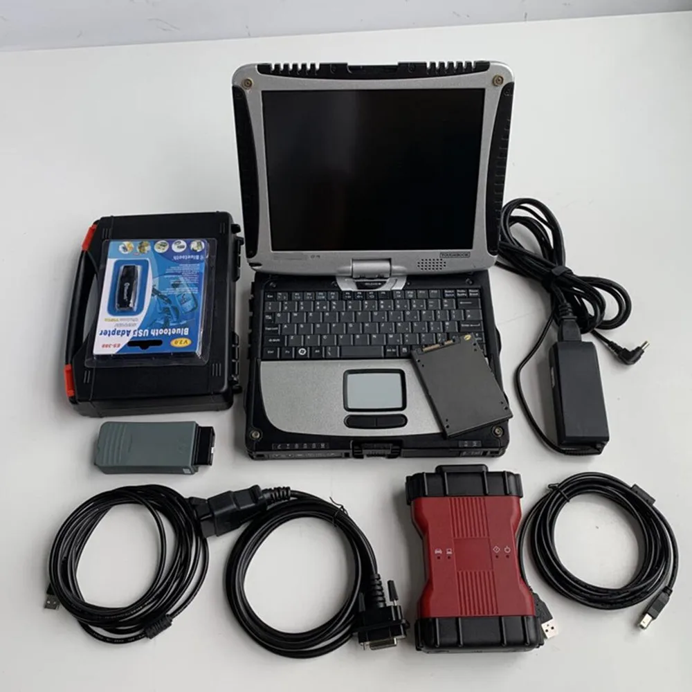 VCM2 для Ford для Mazda и 5054 Автоматический сканер 2в1 Автомобильный диагностический инструмент с ноутбуком CF-19