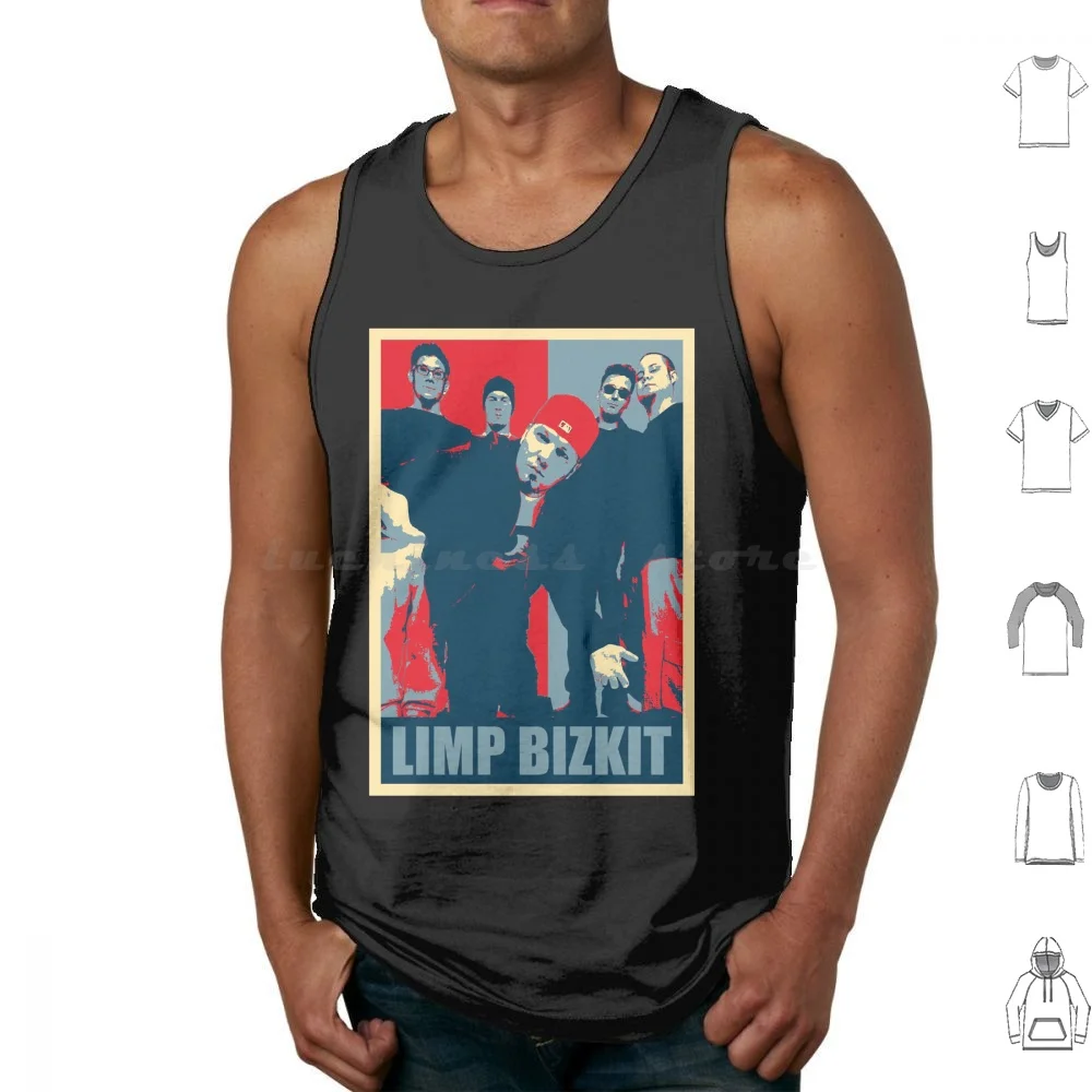 Limp Bizkits Hope Tank Tops Print Cotton Limp Bizkit American Rap Band Jacksonville Florida Fred Durst Sam Rivers John