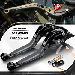 For Yamaha XMAX 300/250/125/400 2023-Present Parking Brake Lever Set Folding Handle Levers with Parking Lock Stopper Accessories