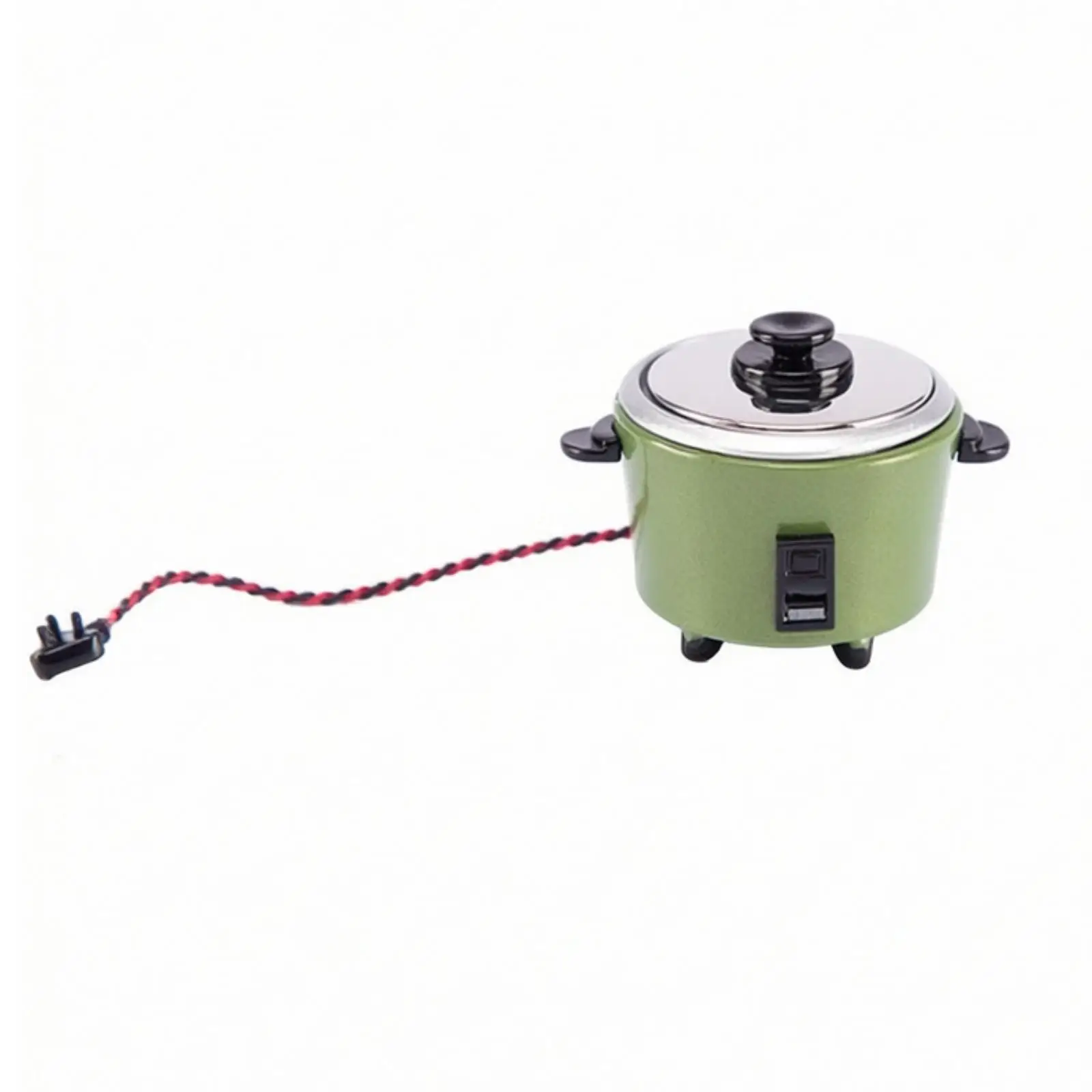 Lifelike Miniature Rice Cooker Metal Dollhouse Rice Cooker Alloy Mini Kitchen