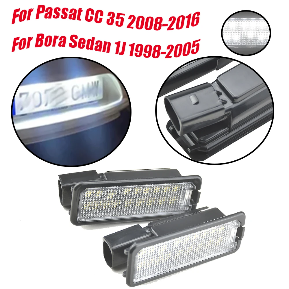 For Golf 4 1997-2005 (including GTI.R32 and Rabbit)  For Amarok 2008-2020 LED Number License Plate Lights With Canbus