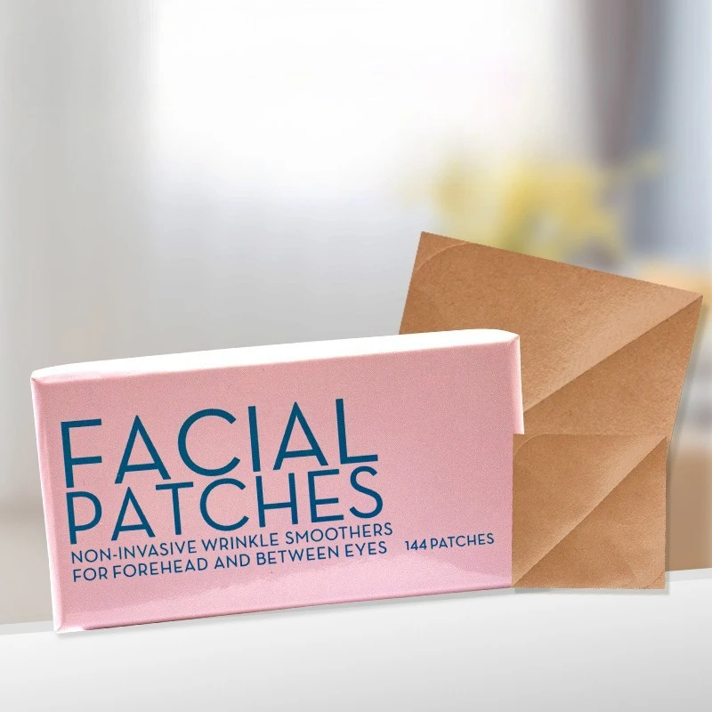144pcs Furongni anti-wrinkle facial patch, sichuan pattern forehead, eyebrow patch, nasolabial fold patch