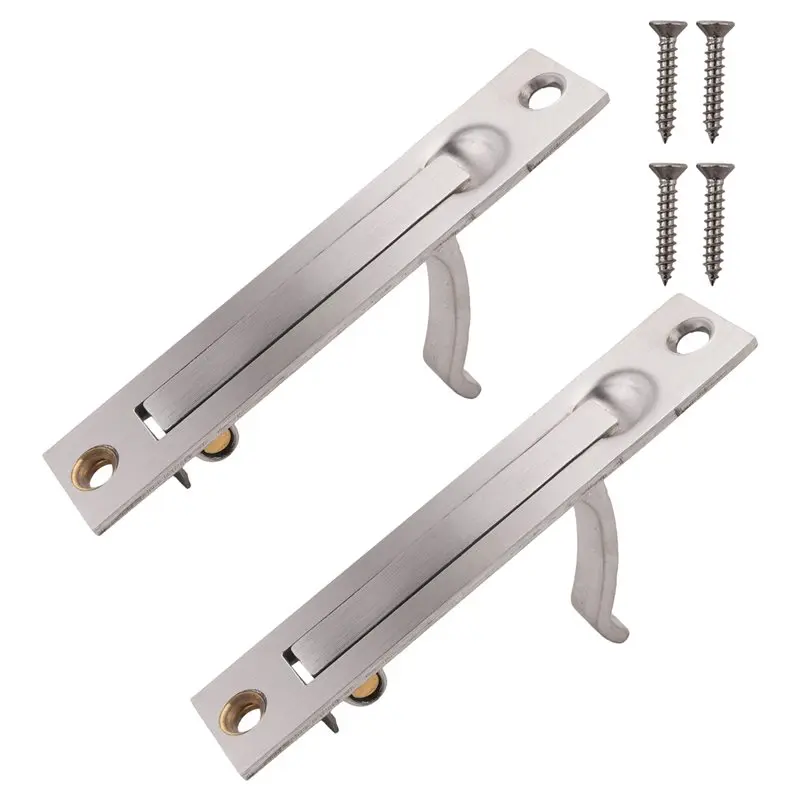 

2025 Trend 2Pcs Pocket Door Edge Pull,304 Stainless Steel Pocket Door Handle With Screws, Door Hardware For Bathroom Closet Hall