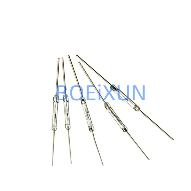 5pcs N/O Reed Switch Magnetic Switch 2 * 14mm Normally Open Magnetic Induction switch