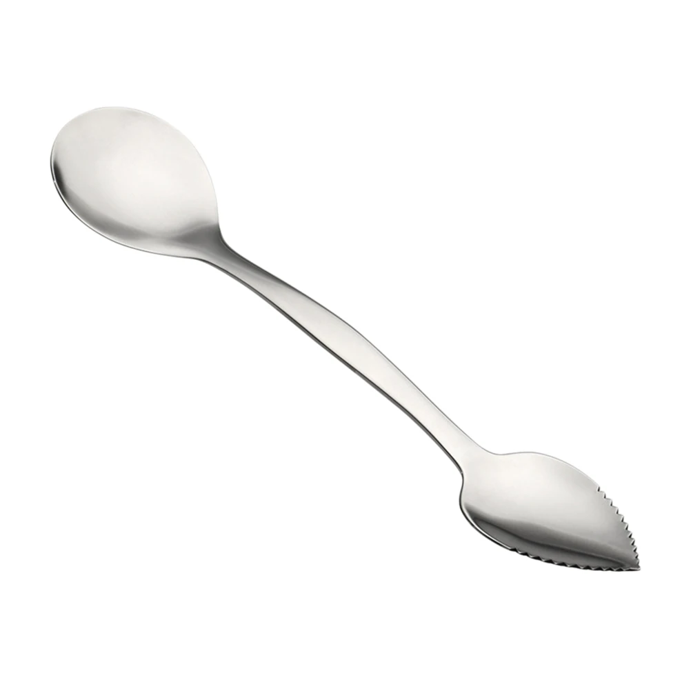 Small Stainless Steel Slurry Kitchen Tools Double Head Baking Silver Multifunctional Digging Spoon
