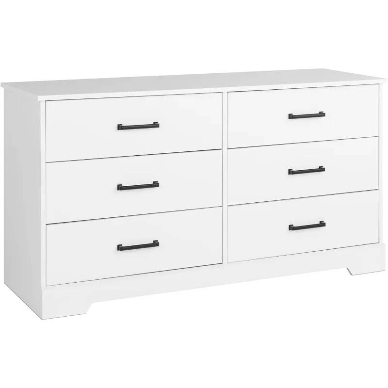 

Double Drawer Dresser, 18.25in x 53.25in x 28.5in, Rustic White asesorios de desbrozadoras