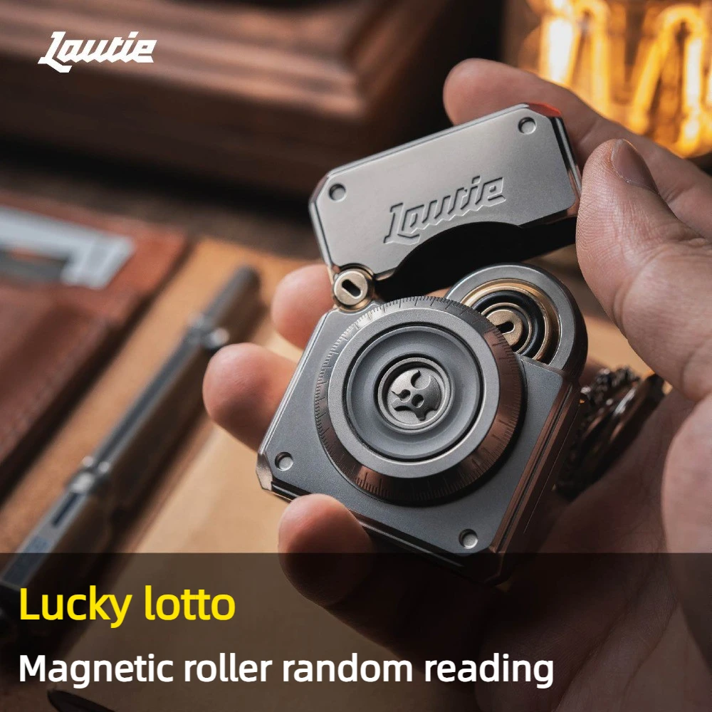 

LAUTIE Lotto Metal Pressing Ratchet Magnetic Segment Fingertip Decompression Composite EDC Toy Fidget Spinner (Pre-order)