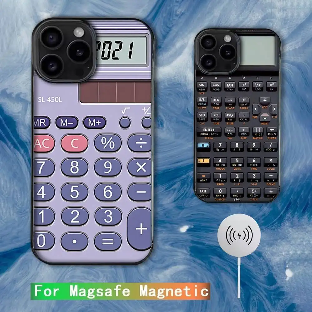 

Retro Peculiar Funny Calculator Phone Case For iPhone 16e,16,15,14,13,12,11,Plus,Pro,Max,Mini Magsafe Magnetic Wireless Charging